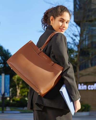 Tote Bag for Women Work, Laptop Bag Teacher Tote Bags, Waterproof Leather Computer Bag