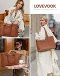 Tote Bag for Women Work, Laptop Bag Teacher Tote Bags, Waterproof Leather Computer Bag